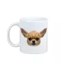 Chihuahua short-haired, Chihuahua smooth - cup with a geometric dog image and the inscription Art-Dog