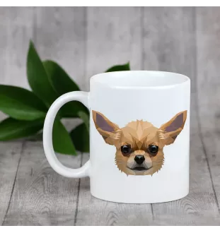 Chihuahua krótkowłosy kubek geometryczny Art-Dog