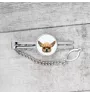 Chihuahua Kurzhaar - geometrische Krawattennadel mit Bild und Schriftzug von Art-Dog