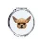 Chihuahua Kurzhaar - Spiegel mit Foto und geometrischem Aufdruck der Marke Art-Dog