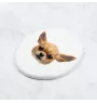 Chihuahua short-haired, Chihuahua smooth - a plate with a geometric design and the brand name Art-Dog