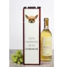 Chihuahua à poil court - une boîte géométrique avec une photo et un texte pour le vin de la marque Art-Dog