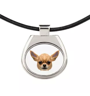 Chihuahua krótkowłosy naszyjnik geometryczny Art-Dog