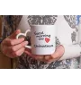 Chihuahua Kurzhaar - Tasse mit Hund, entzückende Tasse mit herzförmigem Henkel, universelles Geschenk der Marke Art-Dog