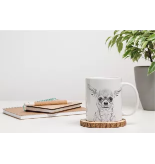 Chihuahua à poil court - tasse avec chien, tasse avec photo, cadeau personnalisé de la marque Art-Dog