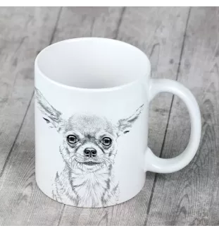 Chihuahua à poil court - tasse avec chien, tasse avec photo, cadeau personnalisé de la marque Art-Dog