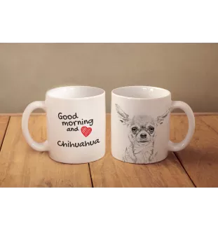 Chihuahua à poil court - tasse avec chien, tasse avec photo, cadeau personnalisé de la marque Art-Dog