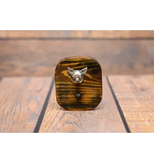 Chihuahua à poil court - porte-clés, porte-clés avec chien pour les médailles, crochet pour les clés de la marque Art-Dog