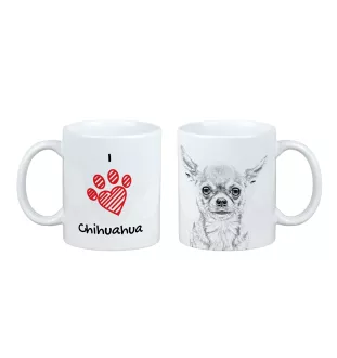 Chihuahua short-haired, Chihuahua smooth - cup with a dog, cute cup with graphics, a gift with your photo from the Art-Dog brand