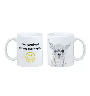 Chihuahua Kurzhaar - Tasse mit Hund, fröhliche Tasse für Hundeliebhaber, personalisiertes Geschenk der Marke Art-Dog