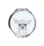 Chihuahua à poil court - miroir de poche avec chien, miroir personnalisé pour sac à main, miroir compact avec impression de la marque Art-Dog