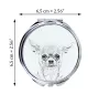 Chihuahua krótkowłosy lusterko ze zdjęciem psa Art-Dog