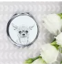 Chihuahua à poil court - miroir de poche avec chien, miroir personnalisé pour sac à main, miroir compact avec impression de la marque Art-Dog