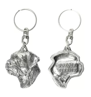 Border Terrier brelok do kluczy posrebrzany Art-Dog
