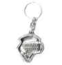 Border Terrier - Silver-plated dog pendant, handbag decoration, backpack pendant by Art-Dog brand