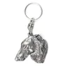 Borzoi, Russian Hunting Sighthound, Russian Wolfhound - Silver-plated dog pendant, handbag decoration, backpack pendant by Art-Dog brand