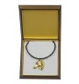 Barzoi, Levrier De Chasse Russe, Lévrier russe - Collier de chien dans une boîte cadeau, pendentif plaqué or pour les fans de chiens, bijoux remarquables par Art-Dog