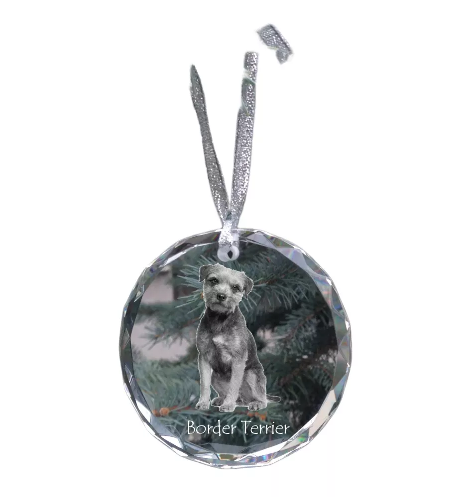 Border Terrier medal kryształowy z psem Art-Dog