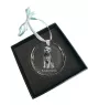 Border Terrier - Kristallkugel mit Foto, Hundebild im Kristall, personalisierter Christbaumschmuck von Art-Dog.