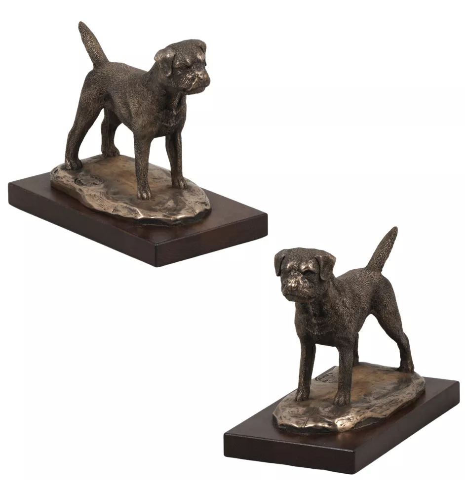 Border Terrier - statue de chien, figurine pour bureau, trophée pour exposition canine par la marque Art-Dog