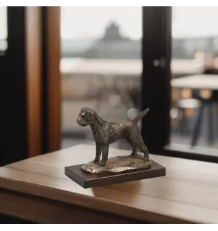 Border Terrier - dog statue, figurine for office, trophy for dog show by Art-Dog brand