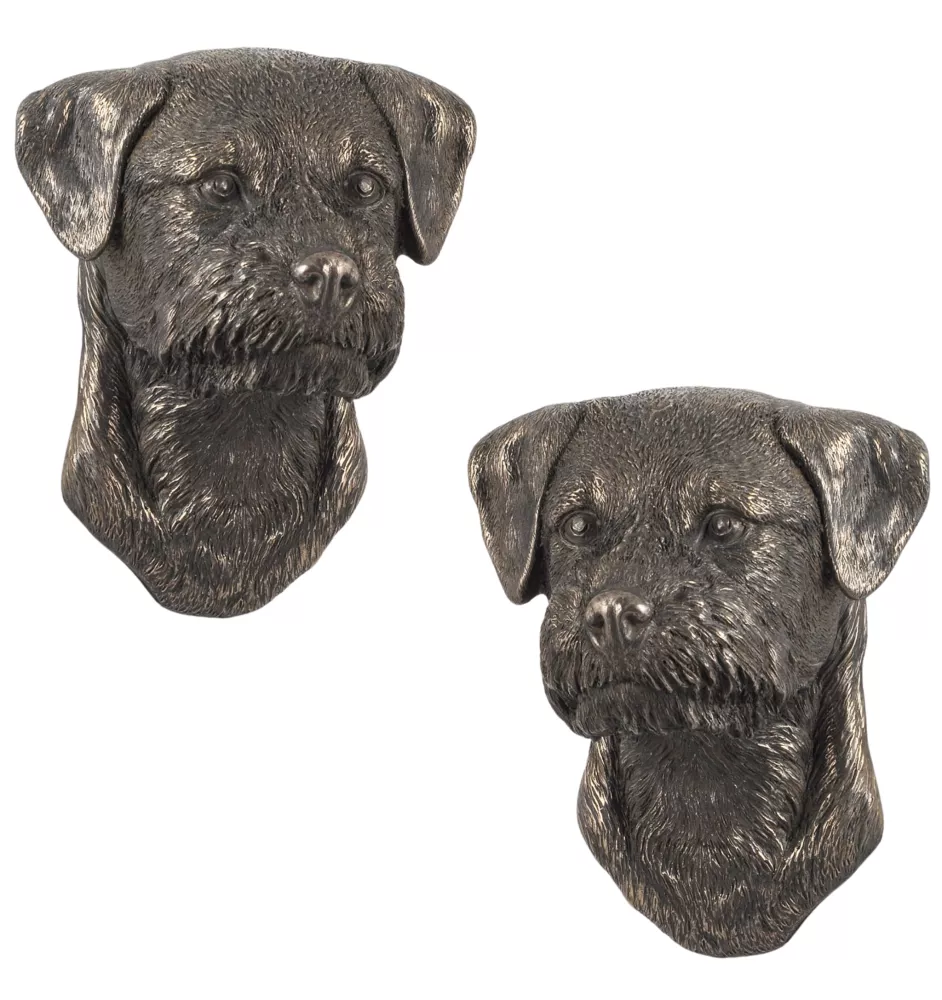 Border Terrier - Dog statue, hanging bust, unique decoration for dog lover by Art-Dog brand
