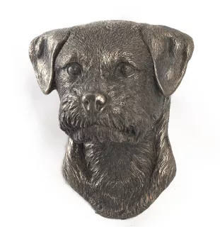 Border Terrier - Dog statue, hanging bust, unique decoration for dog lover by Art-Dog brand