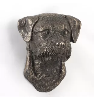 Border Terrier - Dog statue, hanging bust, unique decoration for dog lover by Art-Dog brand