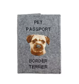 Border Terrier - Porte passeport pour chien, porte document, cadeau pour le voyageur de la marque Art-Dog