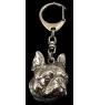 Terrier de Boston, Boston Terrier - Porte-clés argenté avec chien, décoration de sac à main, pendentif de sac à dos par la marque Art-Dog