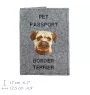 Border Terrier - Dog passport case, document case, gift for the traveller from the Art-Dog brand
