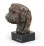 Border Terrier - Statue de chien, buste sur socle en pierre, sculpture, trophée pour exposition canine par la marque Art-Dog