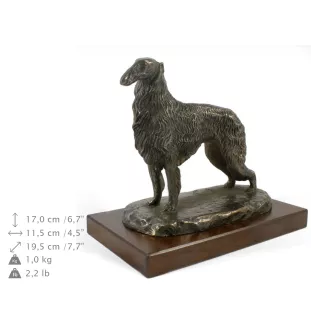 Barsoi, Russischer Jagdwindhund, Barzaia II - Hundestatue, Figur für Büro, Trophäe für Hundeausstellung von Art-Dog brand
