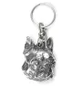 Boston Terrier - Versilberter Anhänger mit einem Hund in einer dekorativen Box, Handtaschenschmuck, Rucksackanhänger der Marke Art-Dog