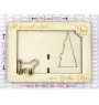 Border Terrier - Photo frame, engraved wooden frame, a lovely gadget for the dog lover by Art-Dog