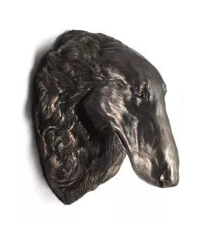 Barzoi, Levrier De Chasse Russe, Lévrier russe - Statue de chien, buste suspendu, décoration unique pour les amoureux des chiens par la marque Art-Dog