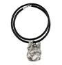 Terrier de Boston, Boston Terrier - collier avec un chien, pendentif en plaqué argent pour les fans de chiens, bijoux uniques de la marque Art-Dog