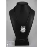 Boston Terrier, American Gentleman - Necklace with dog, silver-plated pendant for dog fan, unique jewelry by Art-Dog brand