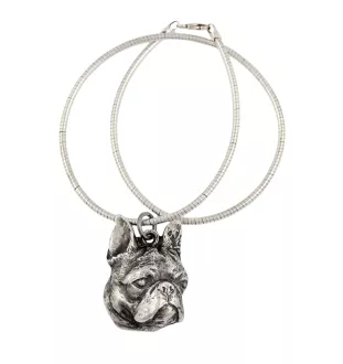 Boston Terrier - Hundehalsband, einzigartiger Schmuck für den Hundefan, einzigartiger Kreuzotter-Anhänger der Marke Art-Dog