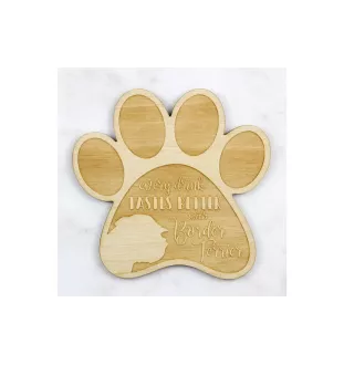 Border Terrier - Mug coaster, engraved coaster with dog, gift for dog lover by Art-Dog brand