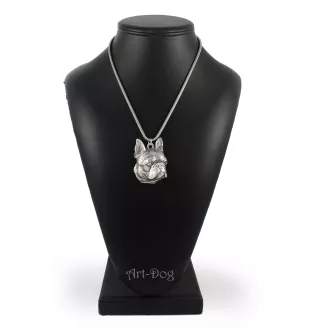 Boston Terrier - Hundehalsband, einzigartiger Schmuck für den Hundefan, einzigartiger Kreuzotter-Anhänger der Marke Art-Dog