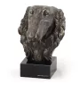Barsoi, Russischer Jagdwindhund, Barzaia - Hundestatue, Büste auf Steinsockel, Skulptur, Trophäe für Hundeausstellung der Marke Art-Dog