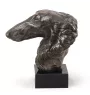 Barsoi, Russischer Jagdwindhund, Barzaia - Hundestatue, Büste auf Steinsockel, Skulptur, Trophäe für Hundeausstellung der Marke Art-Dog