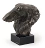 Borzoi, Russian Hunting Sighthound, Russian Wolfhound - Dog statue, bust on stone base, sculpture, trophy for dog show by Art-Dog brand