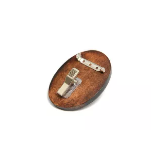Border Terrier - Dog show brooch, starter number clip, dog pin by Art-Dog