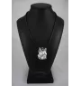 Boston Terrier, American Gentleman - Dog necklace in gift box, silver-plated locket for dog fan, striking pendant by Art-Dog brand