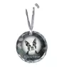 Boston Terrier medal kryształowy z psem Art-Dog