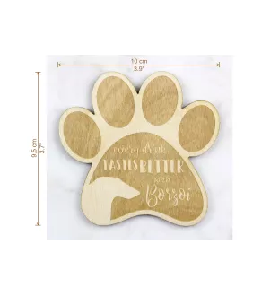 Barzoi, Levrier De Chasse Russe, Lévrier russe II - Sous-verre mug, sous-verre gravé avec chien, cadeau pour amoureux des chiens par la marque Art-Dog