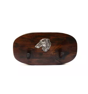 Chart rosyjski borzoj wieszak drewniany podwójny Art-Dog