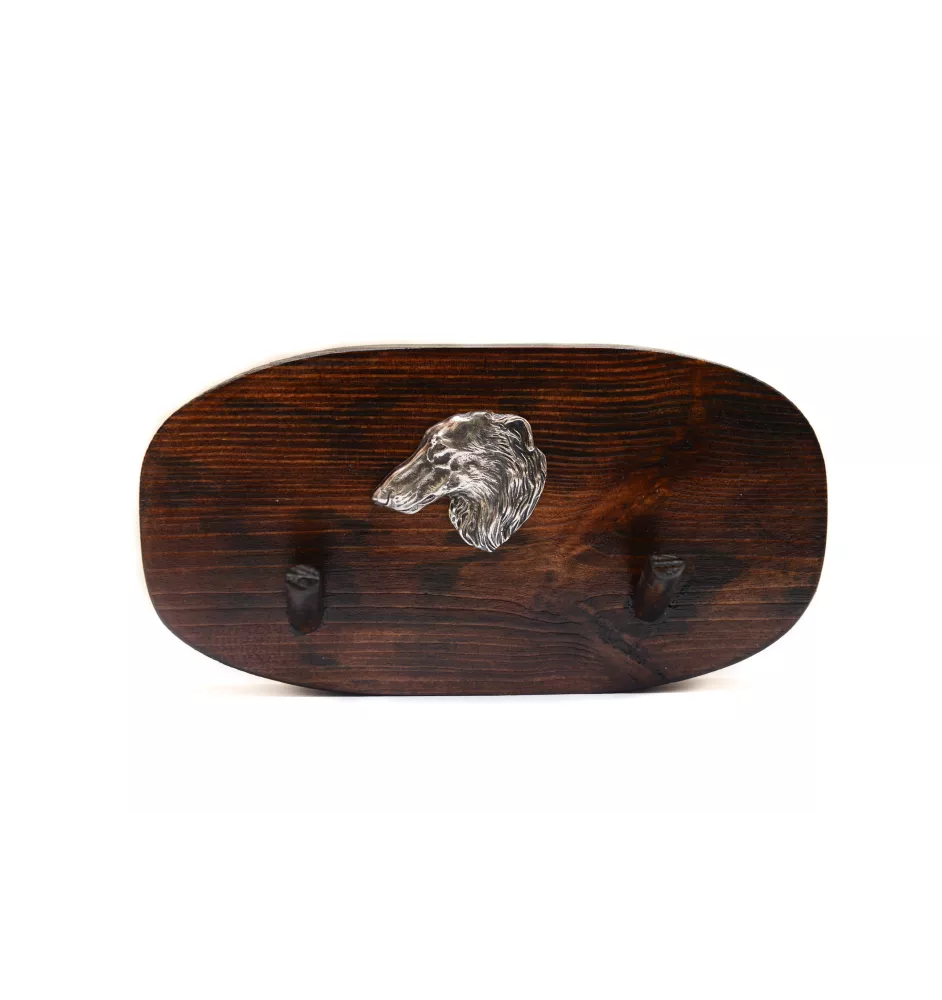 Borzoi, Russian Hunting Sighthound, Russian Wolfhound - accessory rack, dog medal rack, key hooks by Art-Dog
